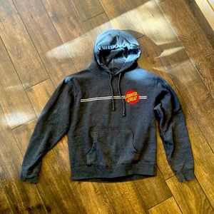 Santa Cruz Skateboards | Ladies Grey Classic Dot Pullover Hoodie